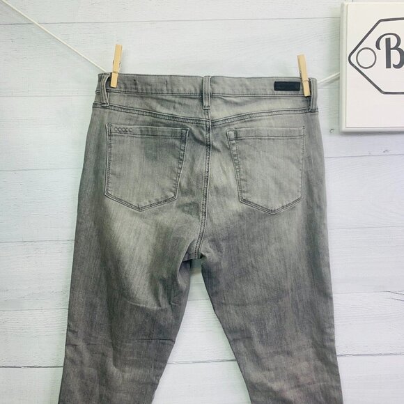 Blank NYC Womens Reade Crop Jeans In Skyscraper Crystal Stripe Stretch Size 31 - Picture 9 of 12